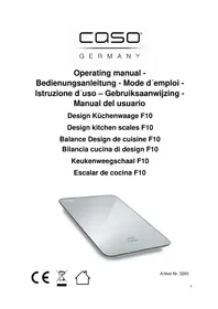 Notice CASO 3260 Bilance da cucina