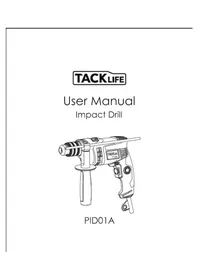 Notice Tacklife PID01A Bohrmaschine
