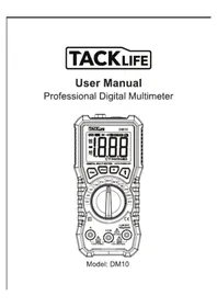 Notice Tacklife DM10 Multimètre
