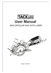 Notice Tacklife TCS115A Säge