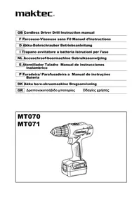 Notice Maktec MT070 Visseuse