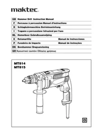 Notice Maktec MT815 Perceuse