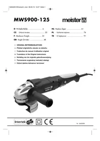 Notice Meister Craft MWS900125 Broyeur