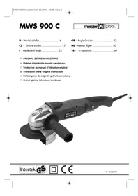 Notice Meister Craft MWS 900 C Broyeur