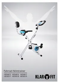 Notice Klarfit AZURA 10026815 Vélo d'appartement