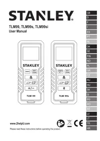Notice STANLEY TLM99 Tālmērs