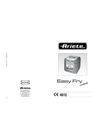 Notice ARIETE EASY FRY 4612 Friteuse