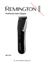 Notice REMINGTON PROPOWER HC7170 Tondeuse
