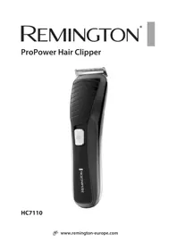 Notice REMINGTON PROPOWER HC7110 Tondeuse