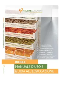 Notice Tauro Essiccatori BIOSEC SILVER B5S Déshydrateur alimentaire