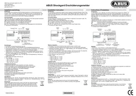 Notice ABUS EM2000W Détecteur de vibrations