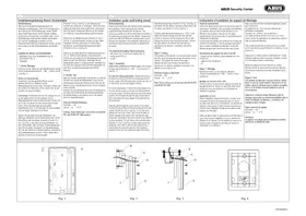 Notice ABUS BW8060 Support écran plat