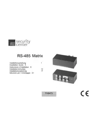 Notice ABUS TV8473 Matériel de sécurité électronique