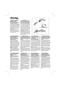 Notice Master Lock 3058EURDAT Cadenas