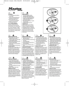 Notice Master Lock 256EURDAT Antivol de volant