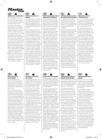 Notice Master Lock 3012EURDAT Élastique de fixation