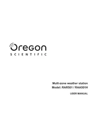Notice OREGON SCIENTIFIC RAA 501 H 气象站