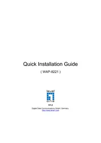 Notice LEVELONE WAP8221 Point d'accès