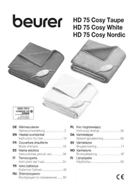 Notice BEURER HD 75 COSY ısıtmalı battaniye