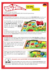 Notice Noris THE BIG BOBBY CAR GAME Jeu de société