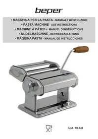 Notice Beper 90.345 Machine à pâtes