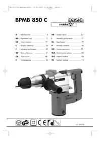 Notice Meister Craft BPMB 850 C Perceuse