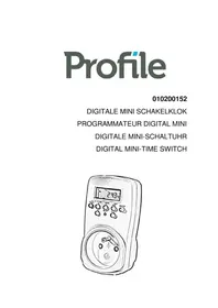 Notice Profile DIGITAL 010200152 Programmateur électrique