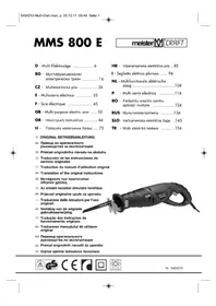 Notice Meister Craft MMS 800 E Scie