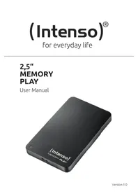 Notice INTENSO 2.5 MEMORY PLAY Disque dur