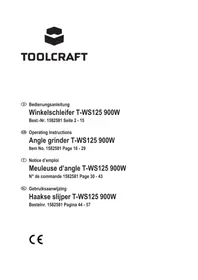 Notice Toolcraft TWS125 Grinder