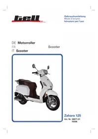 Notice Tell ZAHARA 125 Scooter