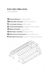 Notice Profizelt24 9.15 X 12M Abri de stockage
