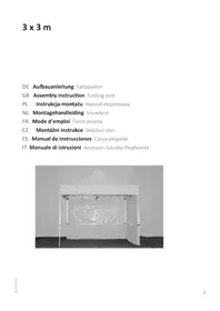 Notice Profizelt24 3 X 3 M Tente