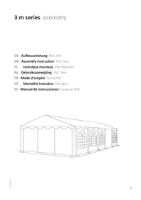Notice Profizelt24 3 M SERIES ECONOMY Tente
