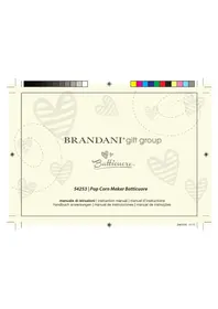 Notice Brandani 54253 Machine à popcorn