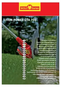 Notice Wolf Garten GTA 700 Coupe-herbe
