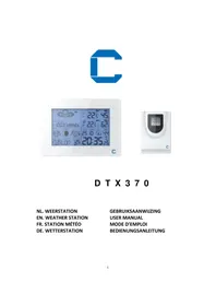 Notice Cresta DTX370 Station Météo