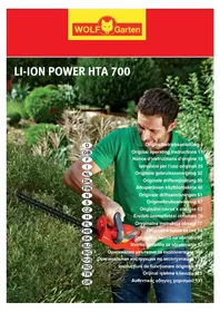 Notice Wolf Garten LIION POWER HTA 700 Taille-haies