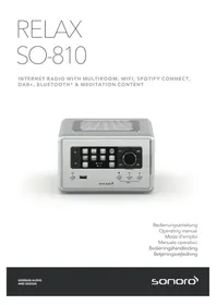 Notice SONORO RELAX SO810 Radio