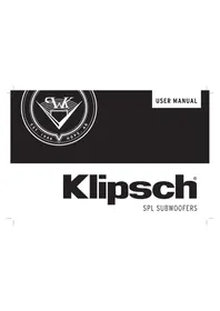 Notice KLIPSCH SPL120 扬声器