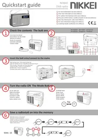 Notice NIKKEI NDB40 Radio