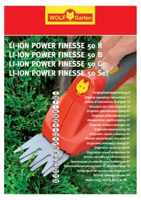 Notice Wolf Garten LIION POWER FINESSE 50 SET Taille-haies