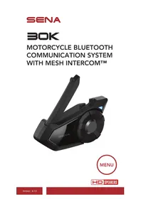 Notice Sena 30K Casque