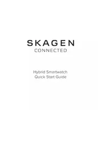 Notice Skagen HALD CONNECTED HYBRID SKT1411 Montre