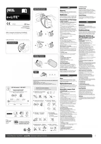 Notice Petzl E+LITE 50 Lampe de poche