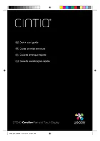 Notice WACOM CINTIQ 27QHD TOUCH Tablette graphique
