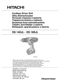 Notice HITACHI DS14DJL Trapano