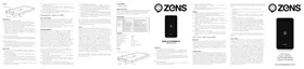 Notice Zens QI POWERBANK Batterie portable