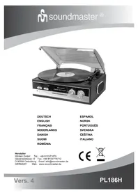 Notice Soundmaster PL186H Platine_disque