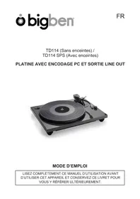Notice BIGBEN TD114 Platine_disque